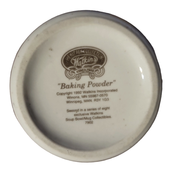 Vtg 92 Watkins Baking Powder #2 Heritage Collection #7902 Mug Coffee Soup Bowl - Picture 5 of 6